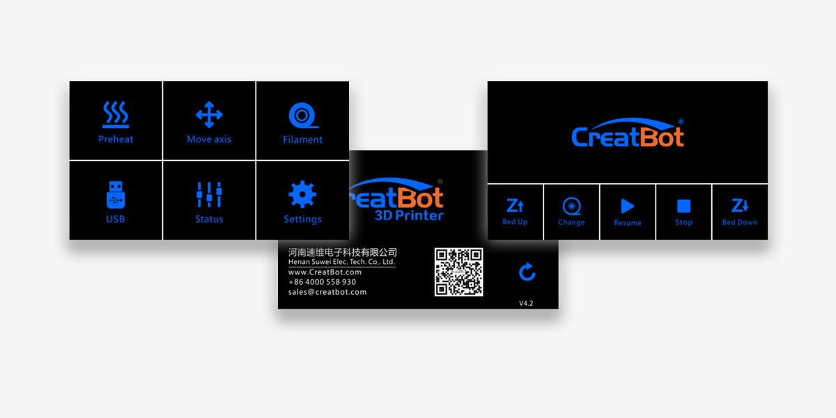 CreatBot D600 Touch Screen