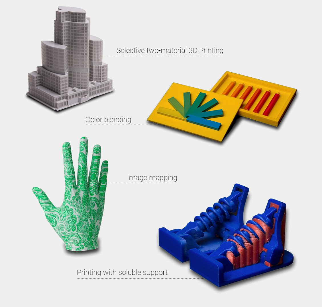 Advanced multi-material 3D printing 