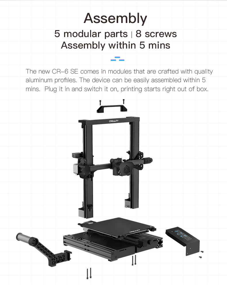 Lit chauffant Creality CR-6 SE pour imprimantes 3D - Creadil